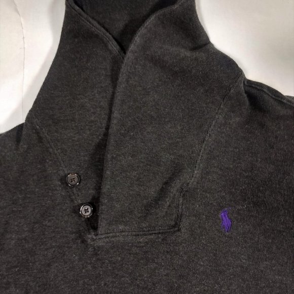 Polo Ralph Lauren Estate Rib Gray Pullover Men's Size Medium - Picture 2 of 5